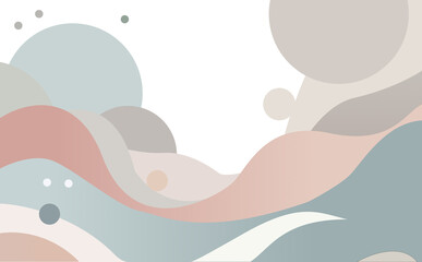 荒れ狂うカラフルで抽象的な海の背景