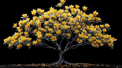 Botanical Beauty: Cornus Florida Tree in 3D Isolation