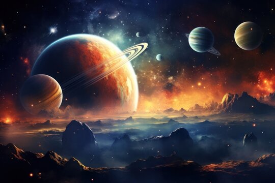 Planets space astronomy universe outdoors