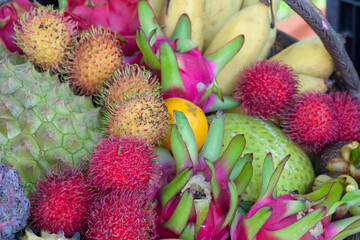 Experience the vibrant allure of a tropical market in Mossman, Far North Queensland, Australia,...