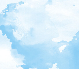 Watercolor cloud texture.watercolor background for your design, watercolor paint splash or blotch background with fringe bleed wash and bloom design, on transparent background