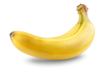 banana isolated on white background, clipping path, full depth of field - generative ai