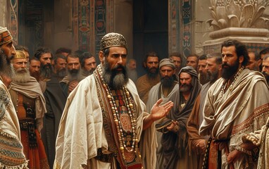 Royal legacy: king Salomon, an iconic biblical figure known for wisdom, wealth, and legendary reign, symbolizing power and influence throughout history and legend