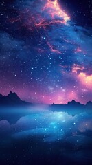 Galaxy Aesthetic wallpaper landscape astronomy universe.