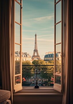 Paris window tower architecture.