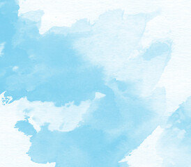 Watercolor cloud texture.watercolor background for your design, watercolor paint splash or blotch background with fringe bleed wash and bloom design, on transparent background