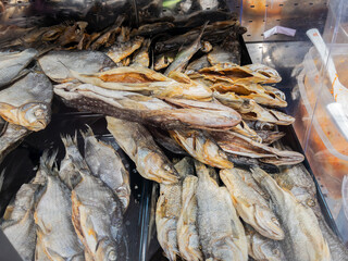 Diversity of Dried Fish on Market Display