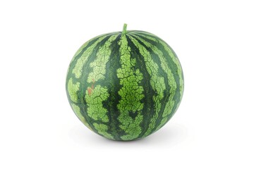 watermelon isolated on white background, clipping path, full depth of field - generative ai