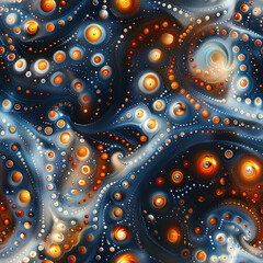 conical dot art seamless pattern
