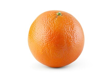 orange fruit isolated on white background, clipping path, full depth of field - generative ai