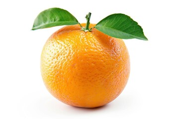 orange fruit isolated on white background, clipping path, full depth of field - generative ai