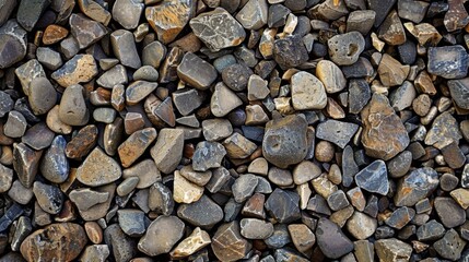 Rocks pile near red fire hydrant