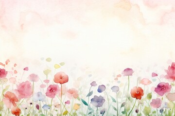 Flower summer border background painting backgrounds outdoors.