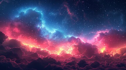 Background illustration of a night sky with a fantastic aurora --ar 16:9 --stylize 750 Job ID: 8a367c82-0763-483e-a7e7-33c6fd9a27e2