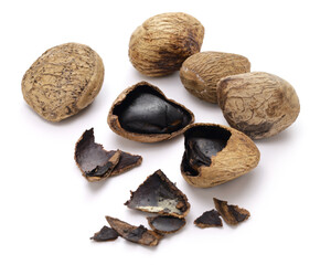 keluak ( pangium seed), used as spice in Indonesian cooking, edible by fermentation.