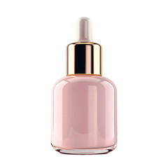 Modern Cosmetics Mockup: Realistic Cut Out PNG Template, Glass dropper bottle
