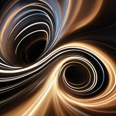 A digital representation of a vortex in motion, swirling with light and dynamic energy, drawing the viewer in4