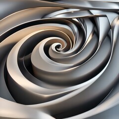 Abstract forms twisting and rotating, creating an illusion of perpetual motion and dynamism2