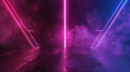 The background versus is neon colored. Concept For Battle, Confrontation Or Fight