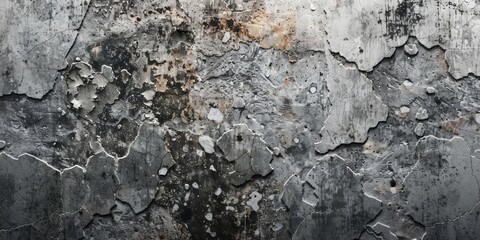 Fractured Beauty: A Close-Up of a Wall, Revealing Intricate Cracks and Mysterious Holes.