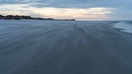 Blowing Sand on Beach