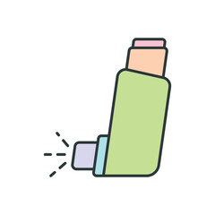 Inhaler icon vector design templates simple and modern concept
