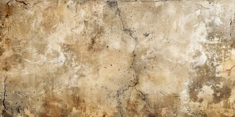 Obraz premium Worn Elegance: A Wall of Character, Embracing Cracks and Holes, Beauty in Imperfection.