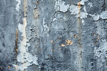 Aged Layers: A Weathered Wall Adorned with Rust and Peeling Paint, Echoes of Time's Passage.
