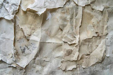 Aged Elegance: A Creased and Wrinkled Paper, Worn Beauty in Every Fold.