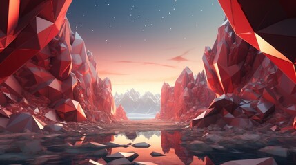 Online tutorial series with 3D polygon backdrops in each video, keeping viewers engaged through visually stimulating content