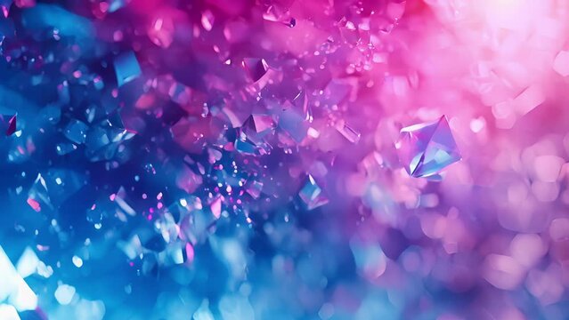 Defocused shapes in varying shades of blue and pink engulf the background creating a sense of movement and adaptability that mirrors the agile approach to development. .