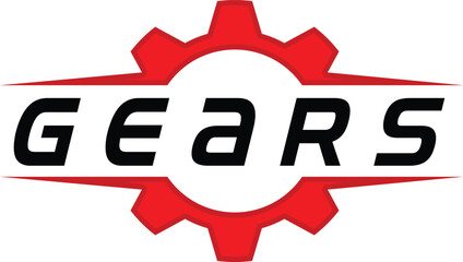 gear automotive hardware logo design