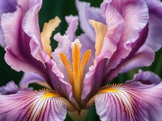 close up of a iris flower