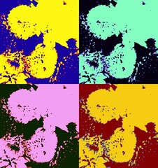 background with splashes