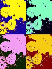 Obraz premium abstract background with splashes