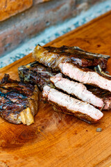 Savory Delights: Capturing the temptation of roast beef ribs in a delicious photograph