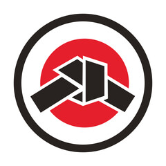 BJJ SPORT FIGHT BUSINESS LOGO