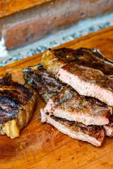 Savory Delights: Capturing the temptation of roast beef ribs in a delicious photograph