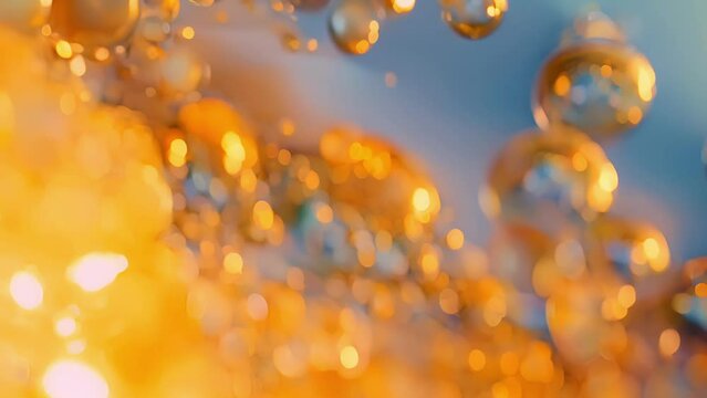 A closeup photograph of a microscope slide showing a magnified view of the molecules present in a drop of biodiesel. .