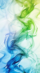 abstract background blue and green smoke wallpaper, modern business background  