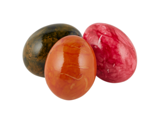 easter eggs cut out isolated transparent background