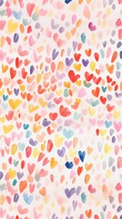 Rainbow heart pattern backgrounds confetti petal