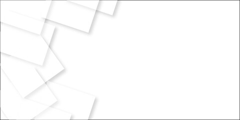 Abstract white and gray background with lines. abstract background with gray shadows. White color technology concept geometric line vector background Space design concept Suit for business, corporate.