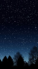 Naklejka premium Starry night sky outdoors nature starry sky.