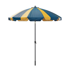 Blue and Yellow Beach Umbrella