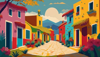 calle típica de México.