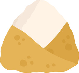 Japanese food onigiri rice ball. Onigiri japanese rice ball with nory seaweed various taste. Asian rice food. Japanese fast food.