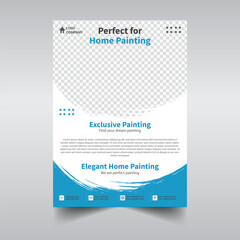 Vector real estate flyer design template