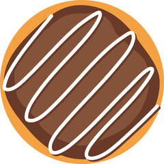 Donuts with glaze. Sweet doughnuts.  Donut with Sprinkles Doughnut Vector and Art clip Design. Cartoon donuts with different toppings, delicious sweet desserts. 