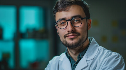 Obraz premium lab assistant or medical student portrait 